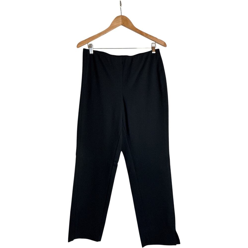J.Jill Ponte Slim Leg Pants Women’s M Black Pull On Stretch Career - Picture 2 of 8